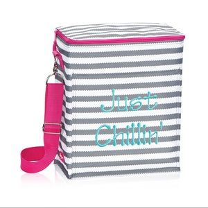 Picnic Thermal Tote- Grey Wave- No monogram